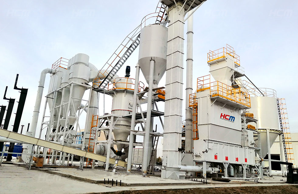 What is the application of 74μm lignite powder produced by HCM pulverizers?